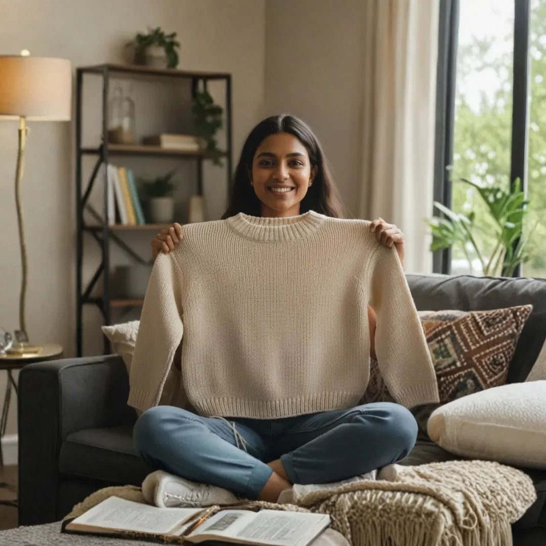 Final custom sweater ready