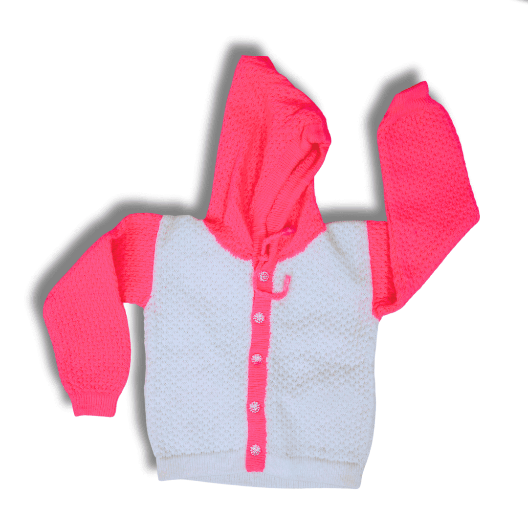 Sea Green & Cream white hoodie top wear for boys and girls