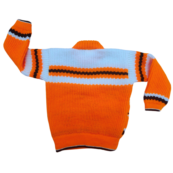 Orange Squirrel Sweater for Baby Kids