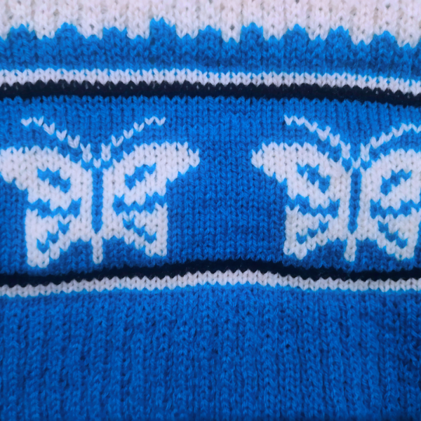 Stylish Butterfly Knitted Design Stretchable Sweater for Kids