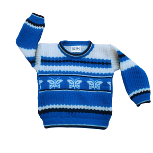 Stylish Butterfly Knitted Design Stretchable Sweater for Kids