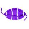 Purple and White Stripe Hand-Knitted bou tupi