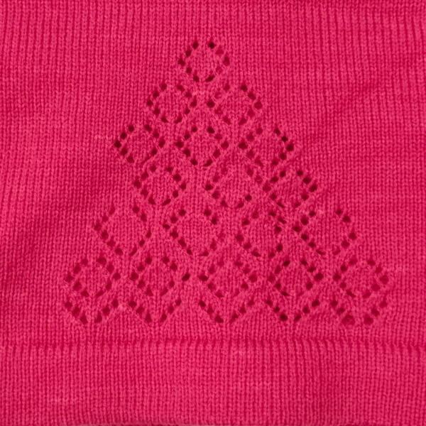 Onion Pink Full Sleeve Trendy Back Holed Blouse for Women by Sonai Knitcraft - Image 2